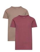 Basic 33 -T-Shirt Ss Tops T-shirts Short-sleeved Pink Minymo