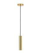 Nida - Lamp, Brass, 120 Cm Fabric Cord Home Lighting Lamps Ceiling Lam...