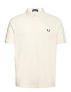 The Fred Perry Shirt Tops Polos Short-sleeved Cream Fred Perry