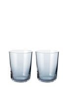 New York Sapphire Water - 2 Pcs Home Tableware Glass Drinking Glass Bl...