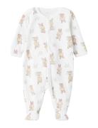 Nbfnightsuit W/F Rabbit Noos Pyjama Sie Jumpsuit Haalari White Name It