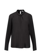 Blouse 1/1 Sleeve Tops Blouses Long-sleeved Black Gerry Weber