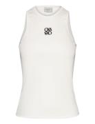 Monogram Top Tops T-shirts & Tops Sleeveless White Dante6