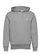 Tipped Hooded Sweatsh Tops Sweat-shirts & Hoodies Hoodies Grey Fred Pe...