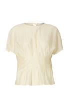 Slfiris Ss O-Neck Top Tops T-shirts & Tops Short-sleeved Cream Selecte...