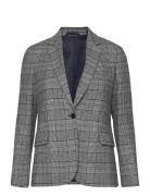 D1. Check Flannel Regular Blazer Suits & Blazers Blazers Single Breast...