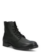 Jfworca Leather Anthracite Sn Nyörisaappaat Black Jack & J S