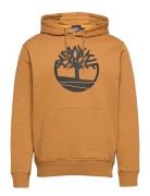 Tree Logo Hoodie Tops Sweat-shirts & Hoodies Hoodies Yellow Timberland