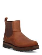 Mid Chelsea Boot Bootsit Nauhalliset Saapikkaat Brown Timberland