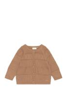 Cardigan Knit Tops Knitwear Cardigans Brown Minymo