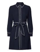 Triple Ggt-Dress Lyhyt Mekko Navy Lauren Ralph Lauren
