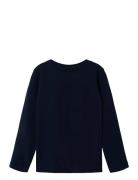 Nmfvibbi Ls Top Noos Tops T-shirts Long-sleeved T-shirts Navy Name It