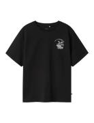 Nkmtobobbi Ss Nreg Top Box Tops T-shirts Short-sleeved Black Name It
