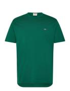 Reg Shield Ss T-Shirt Tops T-shirts Short-sleeved Green GANT