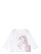 Nmfvaliane Ls Nreg Top Tops T-shirts Long-sleeved T-shirts White Name ...