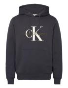 Seasonal Monogram Regular Hoodie Tops Sweat-shirts & Hoodies Hoodies B...