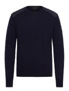 Kerrigan Crewneck Jumper Pumice Tops Knitwear Round Necks Navy Belstaf...