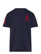 26/1 Jersey-Ss Cn-Tp-Tsh Tops T-shirts Short-sleeved Navy Ralph Lauren...