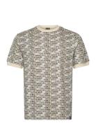 T-Shirt Tops T-shirts Short-sleeved Beige EA7