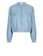 Rolo Embellished Jacket Farkkutakki Denimtakki Blue Dante6