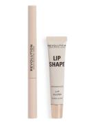 Revolution Lip Shape Kit Brown Nude Huulikynä Meikki Brown Revolution ...