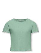 Kognella S/S O-Neck Top Tops T-shirts Short-sleeved Green Kids Only