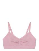 Top Seamless V Neck Night & Underwear Underwear Tops Pink Lindex