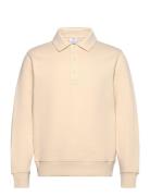 Brushed Regular-Fit Polo Sweatshirt Tops Sweat-shirts & Hoodies Sweat-...