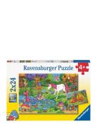 Magical Forest 2X24P Toys Puzzles And Games Puzzles Classic Puzzles Mu...