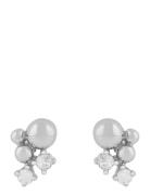 Lise Irregular Ear S/Clear Accessories Jewellery Earrings Studs Silver...