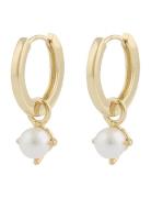 Lucy Ring Pendant Ear G/White Korvakoru Korut Gold SNÖ Of Sweden
