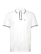 Earl Tncl Piq Sticke Tops Polos Short-sleeved White Original Penguin