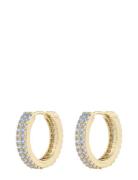 Seine Ring Ear S/Clear Accessories Jewellery Earrings Hoops Gold SNÖ O...