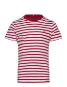 Essential Cotton Reg Fit Tee Ss Tops T-shirts Short-sleeved Red Tommy ...