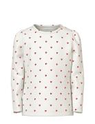 Nmfdheart Xsl Ls Top Tops T-shirts Long-sleeved T-shirts White Name It