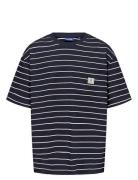 Osjkenge S/S Ovz Tee Jrs Tops T-shirts Short-sleeved Navy ONLY & SONS