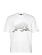 Dricard_Rb Tops T-shirts Short-sleeved White HUGO