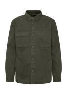 Barbour Lingfield Ovsh Tops Overshirts Khaki Green Barbour
