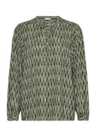 Blouse Tops Blouses Long-sleeved Green FREE/QUENT