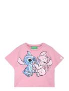 T-Shirt Tops T-shirts Short-sleeved Pink United Colors Of Benetton