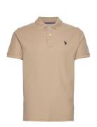 Uspa Polo Alfred Men Tops Polos Short-sleeved Beige U.S. Polo Assn.