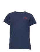 Batwing Chest Hit Tops T-shirts Short-sleeved Blue Levi's