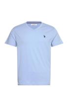 Uspa T-Shirt V-Neck Cem Men Tops T-shirts Short-sleeved Blue U.S. Polo...