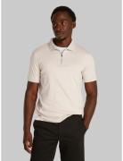 Liquid Touch Welt Zip Polo Tops Polos Short-sleeved Pink Calvin Klein