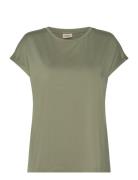 Frseen Tee 1 Ext Tops T-shirts & Tops Short-sleeved Green Fransa