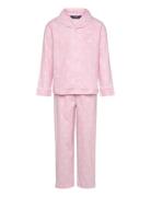 S6-Sleepwear Pant Set Pyjamasetti Pyjama Pink Ralph Lauren Kids