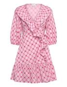 Kayann Dress Lyhyt Mekko Pink Noella