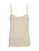 Mschbetrina Strap Top Tops T-shirts & Tops Sleeveless Beige MSCH Copen...