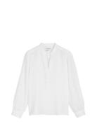 Shirts/Blouses Long Sleeve Tops Blouses Long-sleeved White Marc O'Polo