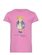 Polo Bear Cotton Jersey Tee Tops T-shirts Short-sleeved Pink Ralph Lau...